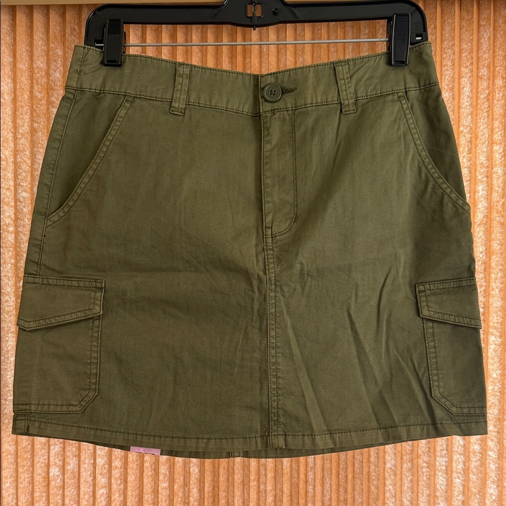 Social Standard by Sanctuary Olive Green Cargo Mini Skirt
